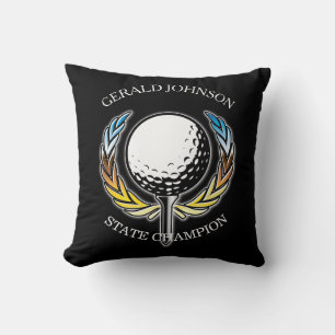 Anpassad Elegant Minimalistisk Golf Monogram Desig Kudde