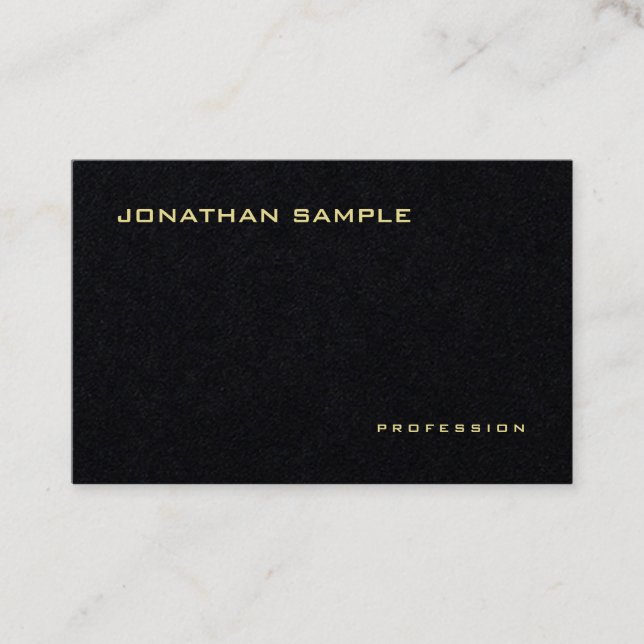 Anpassad Elegant Modern Minimalistisk Mall Visitkort (Framsida)
