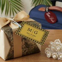 Anpassad Elegant Monogram Namn Festgåva
