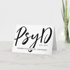 Anpassad Elegant PsyD Doktor i Psykologi Modern Kort