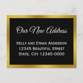 Anpassad Elegant Vår Nya Adress Flyttmeddelande Vykort