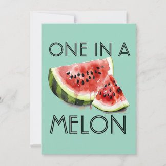 Anpassad EN ÄR EN VATTENMELON Sommar Vibes Party F Inbjudningar