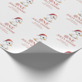 Anpassad En Glad Gås December Första Födelsedag Presentpapper