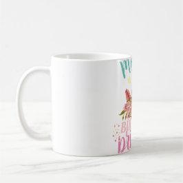 Anpassad enhörning blommig horn mor prinsessa pres kaffemugg
