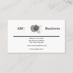 Anpassad enkel design med logotyp visitkort