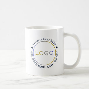 Anpassad enkel företagsintern namn och Logotyp Kaffemugg
