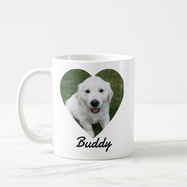 Anpassad Enkel Foto Modern Personlig  Kaffemugg (Vänster)