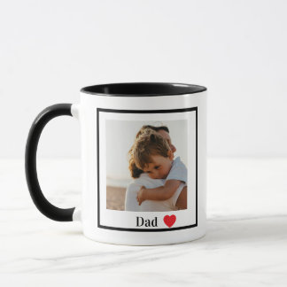 Anpassad Enkel Foto Pappa Mugg