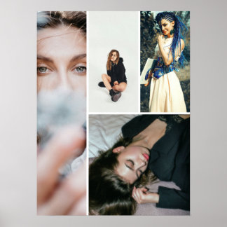 Anpassad enkel kollagegrid 4 bilder poster