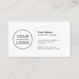 Anpassad enkel minimalistisk visitkort i valfri fä tilläggskort