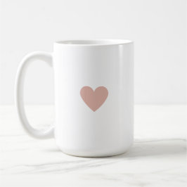 Anpassad Enkel Rosa Hjärtan Kaffemugg