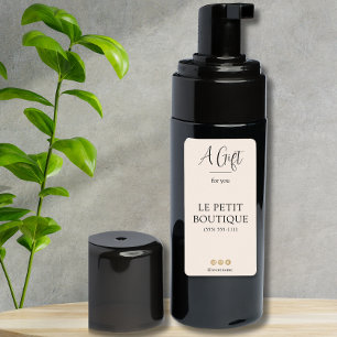 Anpassad etikett för  Business Namn Sanitizer Adressetikett