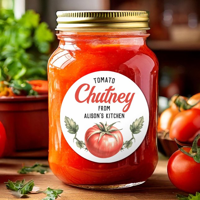 Anpassad etikett för tomatchutney-inläggning (Skapare uppladdad)