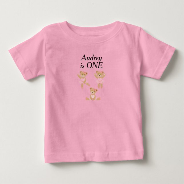 Anpassad ettårig T-shirt (Framsida)