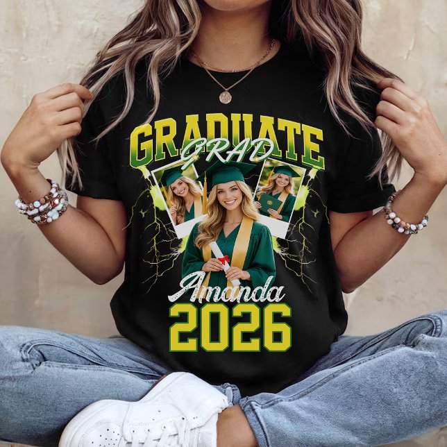 Anpassad examen 2026 Bootleg T-Shirt - Vintage 90s (Skapare uppladdad)