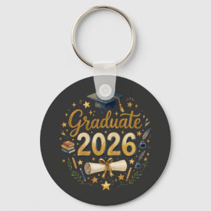 Anpassad examenklass 2026 Personlig familj Nyckelring