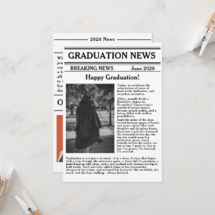 Anpassad examens tidning Akademisk huvudämne utgåv Inbjudningar