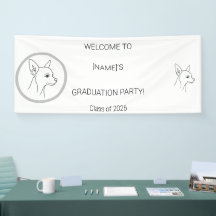 Anpassad examensbanner för hund | Foto & Ras