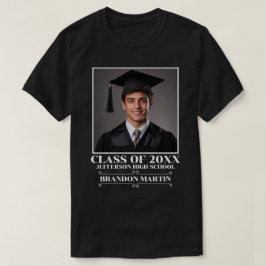 Anpassad examensfoto 2026 Student Stolt Förälder T Shirt