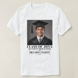 Anpassad examensfoto 2026 Student Stolt Förälder T Shirt