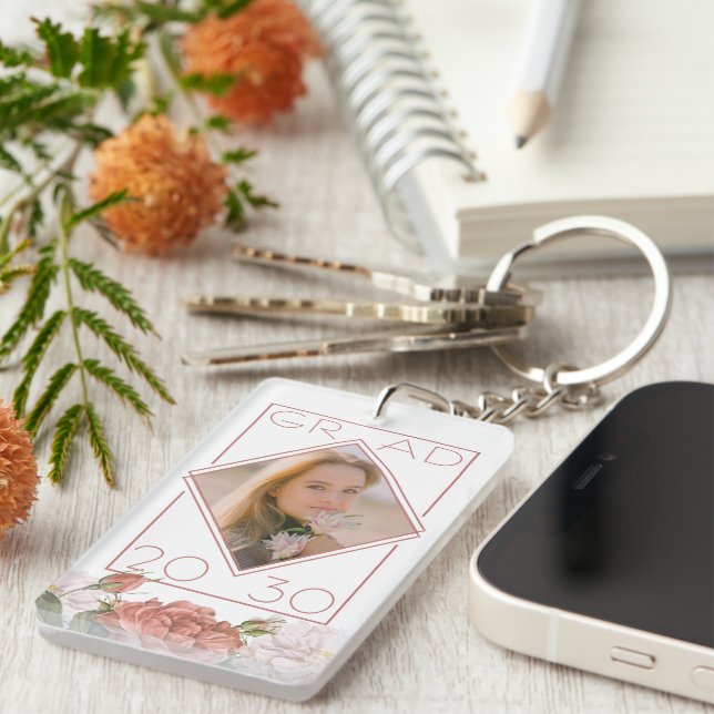 Anpassad examensfoto blomsterpresent (Högra Framsidan)