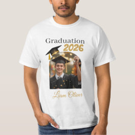 Anpassad examensfoto T-shirt Klass 2026