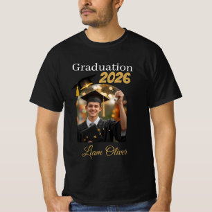 Anpassad examensfoto T-shirt Klass 2026
