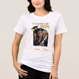 Anpassad examensfoto T-shirt Klass 2026