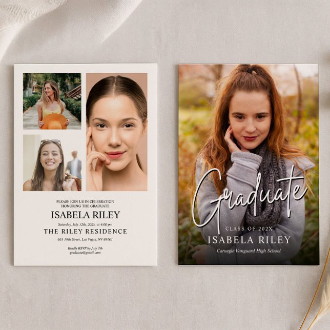 Anpassad examensinbjudan inbjudningar (Skapare uppladdad)