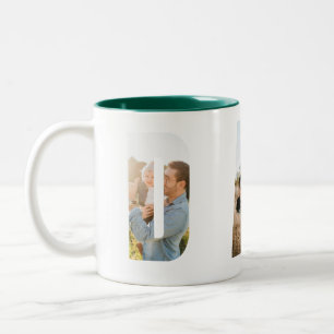 Anpassad fader-mugg med foto Två-Tonad mugg