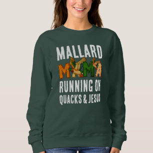 Anpassad Falsk Rhinestone MALLARD MAMA Anka Mamma  T Shirt