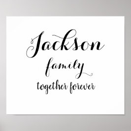 Anpassad familj poster