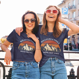 Anpassad familj road trip semester sammanslutning t shirt