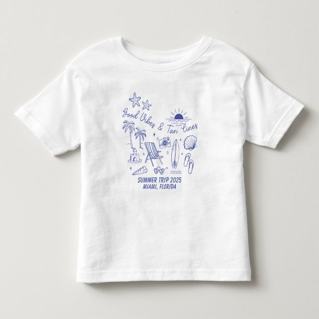 Anpassad familj sommarstrandresa grupp matchande t shirt (Framsida)