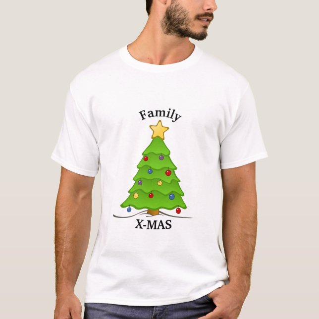 Anpassad familj X-mas T Shirt (Framsida)