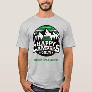 Anpassad familjeåterförening Glad lägerfolk Mounta T Shirt