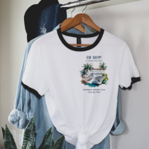 Anpassad familjeåterförening Kryssningsfartyg Somm T Shirt