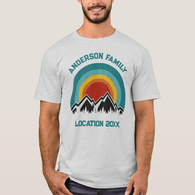 Anpassad familjeåterträff Road Trip T Shirt (Framsida)