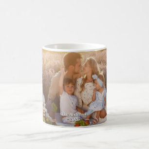 Anpassad familjebild – Personlig efternamn Kaffemugg