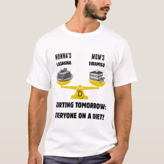 Anpassad familjedilemma: Lasagne kontra Tiramisuba T Shirt