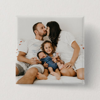 Anpassad familjefotfoto-Personlig Knapp
