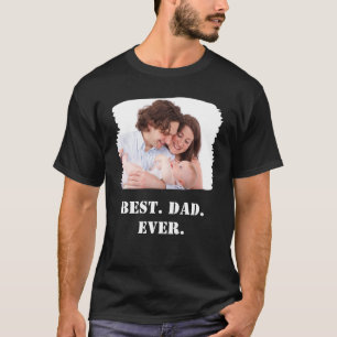 Anpassad familjefoto Bästa pappa någonsin Fars dag T Shirt