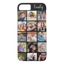 Anpassad familjefoto collage och namn