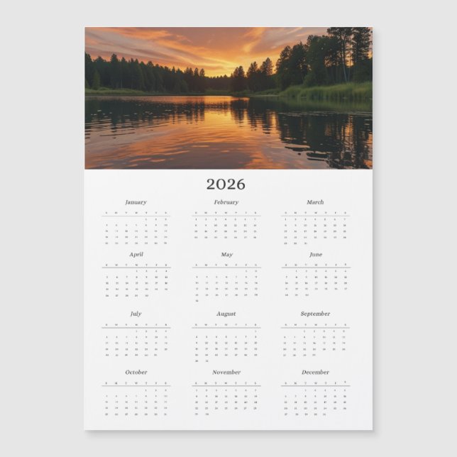 Anpassad familjefoto-magnet 2026 (Framsida)