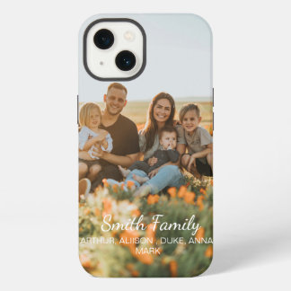 Anpassad familjefoto med anpassade namn