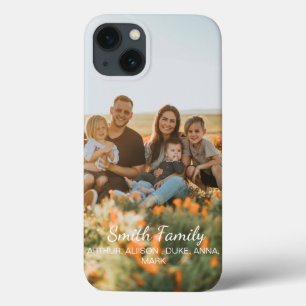 Anpassad familjefoto med anpassade namn