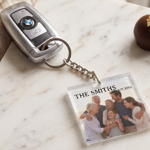 Anpassad familjefoto & namn i akryl
