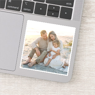 Anpassad familjefoto personlig klistermärken