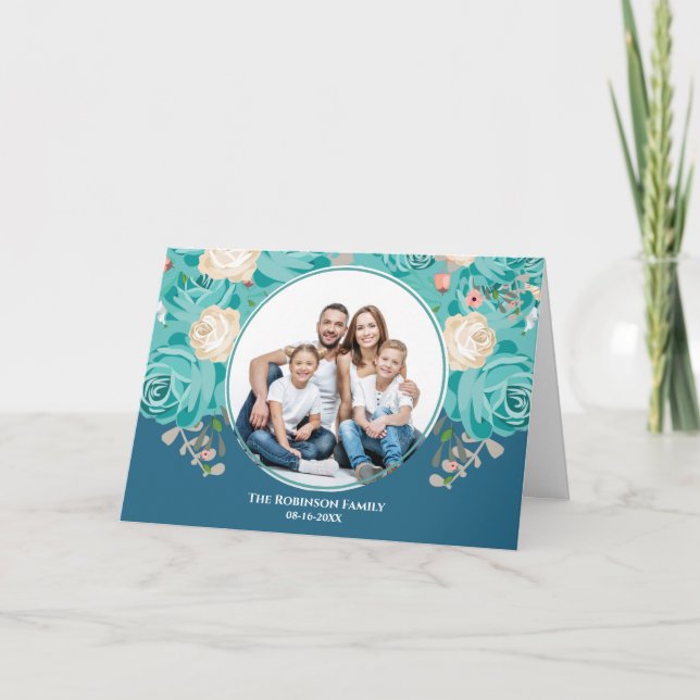 Anpassad familjefoto Personlig Kort (Framsida)