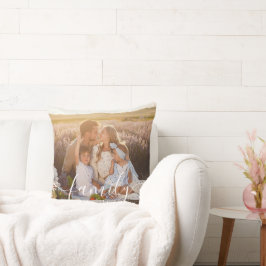 Anpassad familjefoto - Personligt efternamn Kudde
